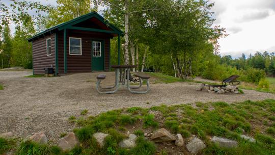 Site Cabin 008 at Jericho Mountain State Park