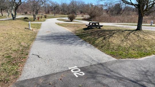 Site 102 at Fishermen's Memorial Campground