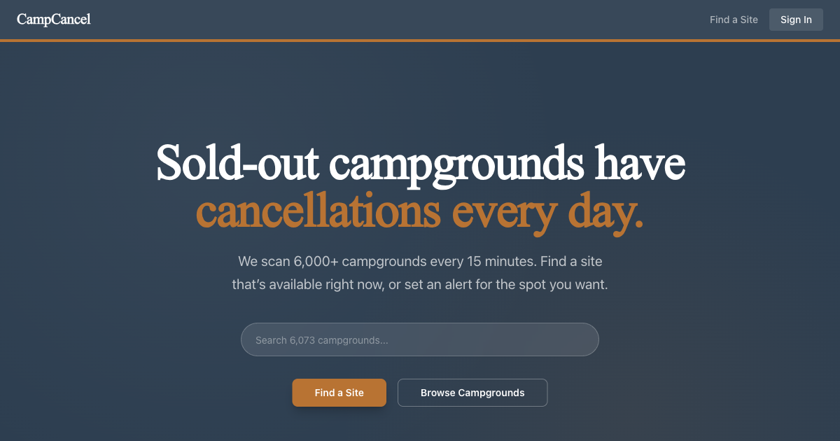 CampCancel logo